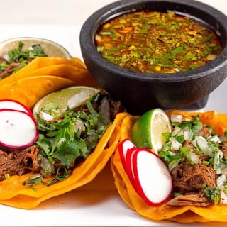 3 Birria Tacos with Consomé