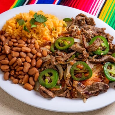 Bistec a La Mexicana.