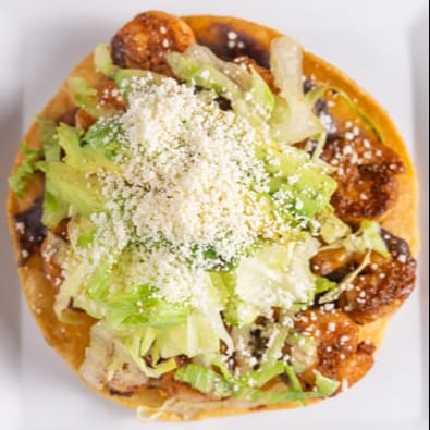 Spicy Pork Tostada.