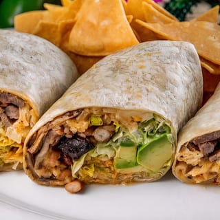 Steak and Chicken Burrito