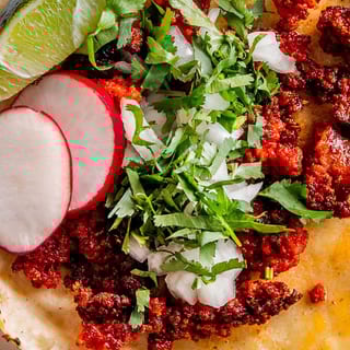 Chorizo Taco (Handmade tortillas)