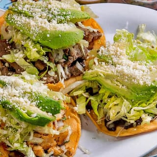 Spicy Pork Tostada
