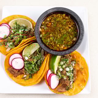 Birria Tacos (3) W/ Consome