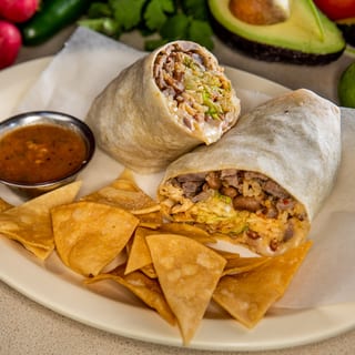 Steak and Chicken Burrito