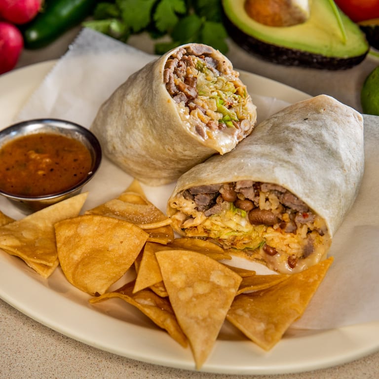 Delicious Al Pastor Burrito